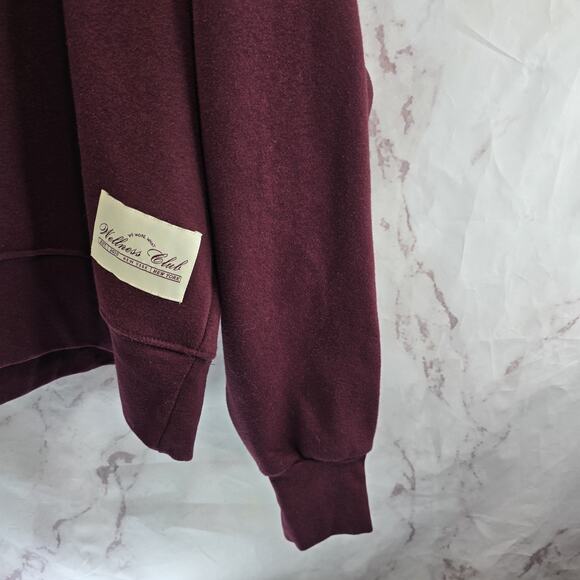 We Wore What Sweatshirt Womens XXL 2X Maroon Red Cotton Crew Neck Weworewhat - Picture 4 of 12